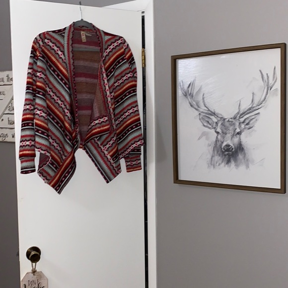 Alice Moon by Anthropologie beautiful boho style open front cardigan size Small - Picture 3 of 12